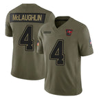 Johmsee TB.Buccaneers #4 Chase McLaughlin Player Olive 2025 Salute To Service Limited Home Game Stitched Jerseys