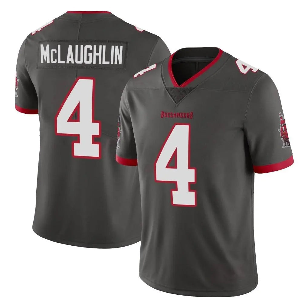 Johmsee TB.Buccaneers #4 Chase McLaughlin Player Pewter Limited Alternate Vapor Home Game Stitched Jerseys