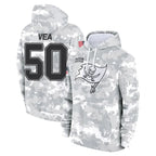 Johmsee TB.Buccaneers #50 Vita Vea Player Arctic Camo Limited Salute to Service Pullover Hoodies Game Stitched Jerseys