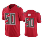 Johmsee TB.Buccaneers #50 Vita Vea Player Red Limited Color Rush Home Game Stitched Jerseys