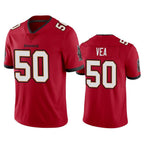 Johmsee TB.Buccaneers #50 Vita Vea Player Red Limited Vapor Home Game Stitched Jerseys