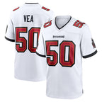 Johmsee TB.Buccaneers #50 Vita Vea Player White Home Game Stitched Jerseys