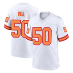 Johmsee TB.Buccaneers #50 Vita Vea Player White '76 Home Game Stitched Jerseys