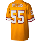 Johmsee TB.Buccaneers #55 Derrick Brooks Mitchell & Ness Orange Big & Tall 1995 Legacy Retired Player Jersey
