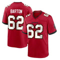 Johmsee TB.Buccaneers #62 Graham Barton Player Red Home Game Stitched Jerseys