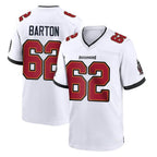 Johmsee TB.Buccaneers #62 Graham Barton Player White Home Game Stitched Jerseys