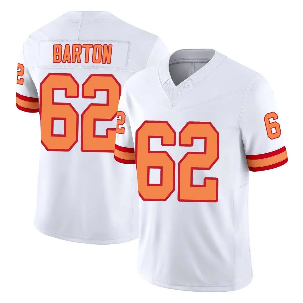 Johmsee TB.Buccaneers #62 Graham Barton Player White Limited '76 Vapor F.U.S.E. Home Game Stitched Jerseys