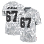 Johmsee TB.Buccaneers #67 Luke Goedeke Player Arctic Camo Limited Salute To Service Home Game Stitched Jerseys