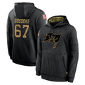 Johmsee TB.Buccaneers #67 Luke Goedeke Player Black Salute to Service Sideline Performance Pullover Hoodies Home Game Stitched Jerseys