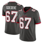 Johmsee TB.Buccaneers #67 Luke Goedeke Player Pewter Limited Alternate Vapor Home Game Stitched Jerseys