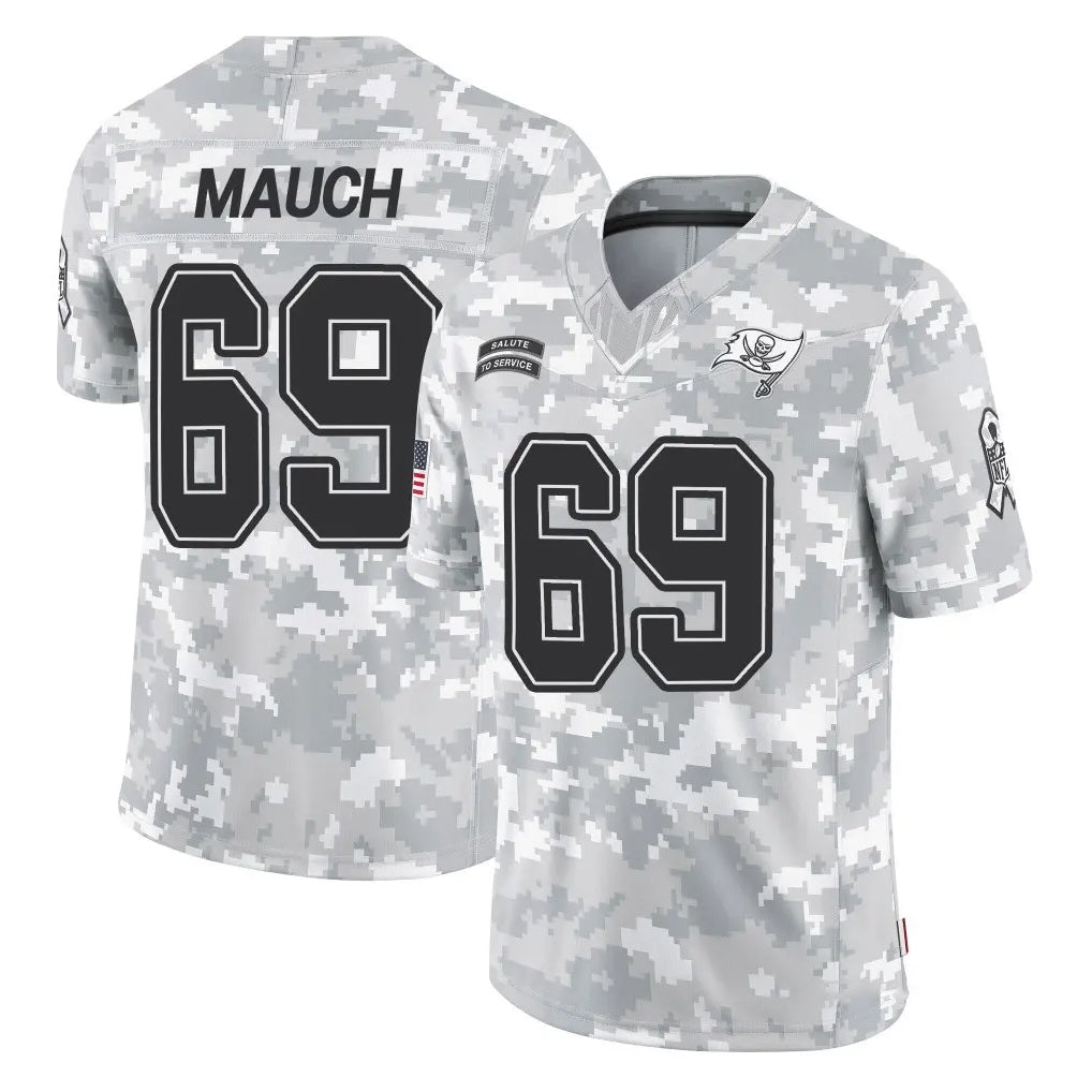 Johmsee TB.Buccaneers #69 Cody Mauch Player Arctic Camo Limited Salute To Service Home Game Stitched Jerseys
