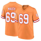 Johmsee TB.Buccaneers #69 Cody Mauch Player Orange Throwback Home Game Stitched Jerseys