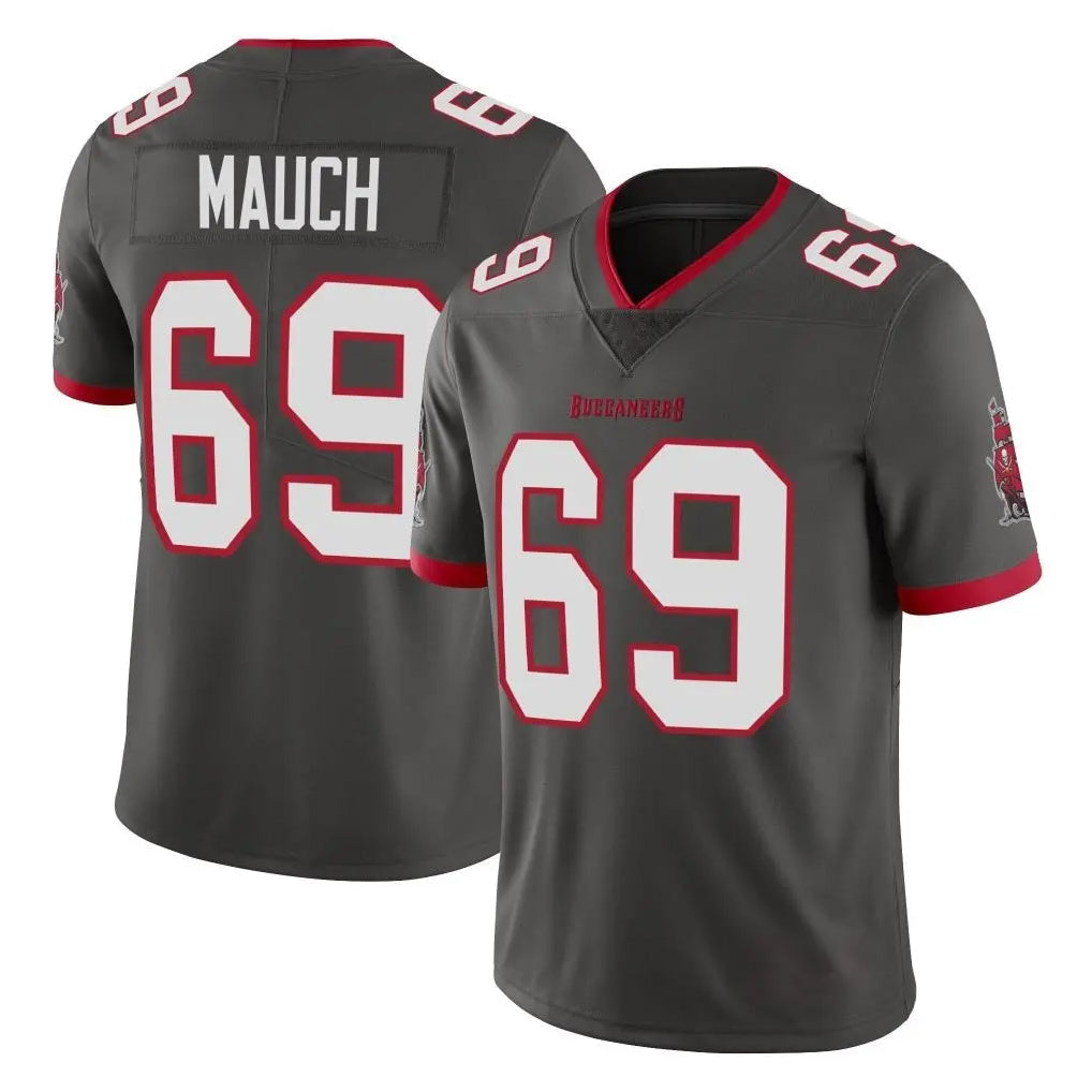 Johmsee TB.Buccaneers #69 Cody Mauch Player Pewter Limited Alternate Vapor Home Game Stitched Jerseys