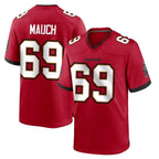 Johmsee TB.Buccaneers #69 Cody Mauch Player Red Home Game Stitched Jerseys