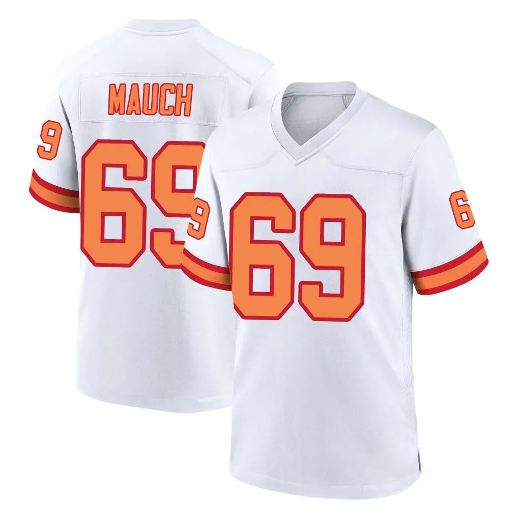 Johmsee TB.Buccaneers #69 Cody Mauch Player White '76 Home Game Stitched Jerseys