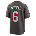 Johmsee TB.Buccaneers #6 Baker Mayfield Pewter Alternate Game Player Stitched Jerseys