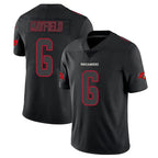 Johmsee TB.Buccaneers #6 Baker Mayfield Player Black Impact Limited Home Game Stitched Jerseys