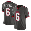 Johmsee TB.Buccaneers #6 Baker Mayfield Player Pewter Limited Alternate Vapor Home Game Stitched Jerseys