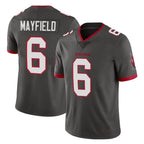 Johmsee TB.Buccaneers #6 Baker Mayfield Player Pewter Limited Alternate Vapor Home Game Stitched Jerseys