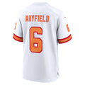 Johmsee TB.Buccaneers #6 Baker Mayfield Player White Home Game Stitched Jerseys