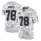 Johmsee TB.Buccaneers #78 Tristan Wirfs Player Arctic Camo Limited Salute To Service Home Game Stitched Jerseys