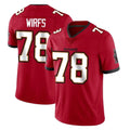 Johmsee TB.Buccaneers #78 Tristan Wirfs Player Red Limited Vapor Home Game Stitched Jerseys