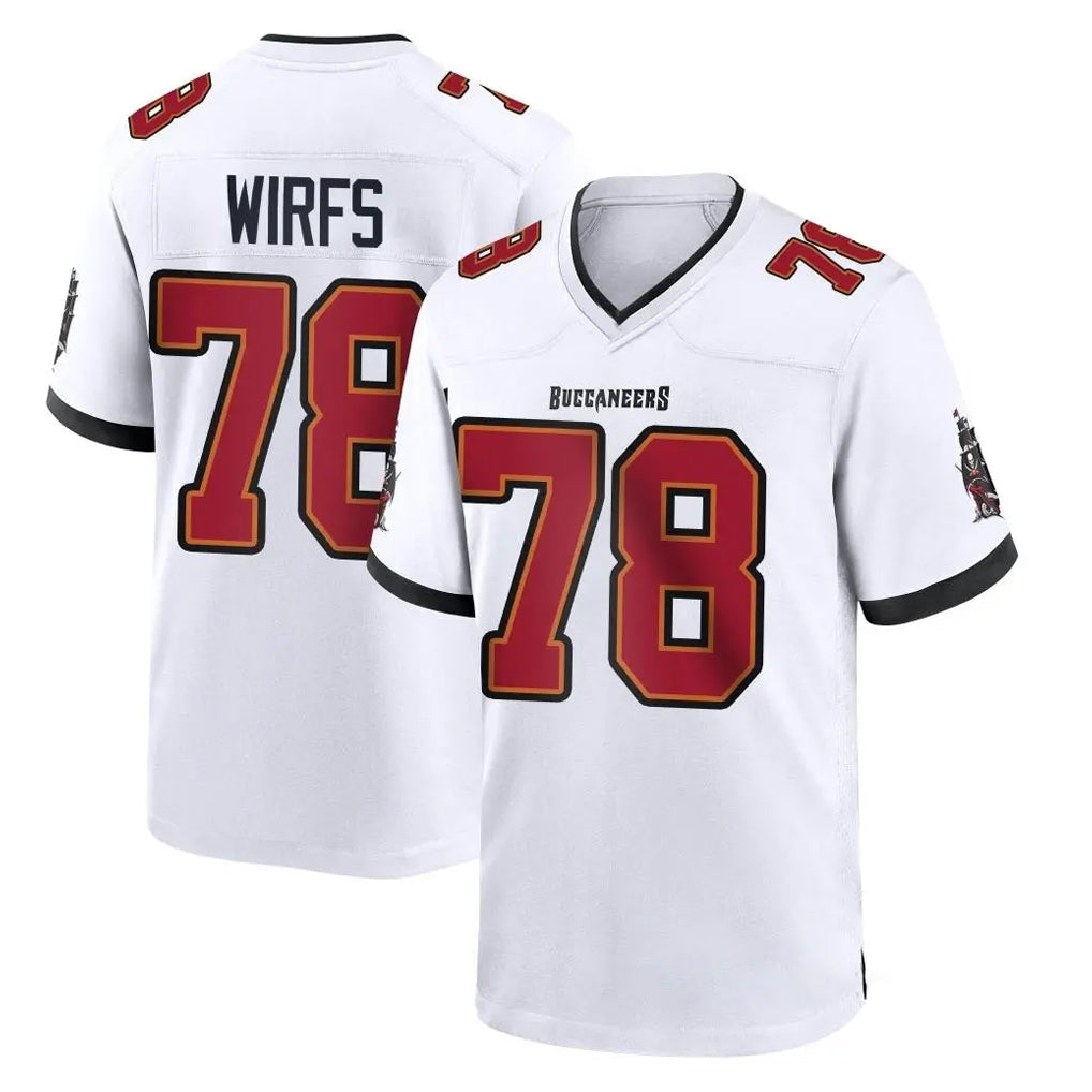 Johmsee TB.Buccaneers #78 Tristan Wirfs Player White Home Game Stitched Jerseys