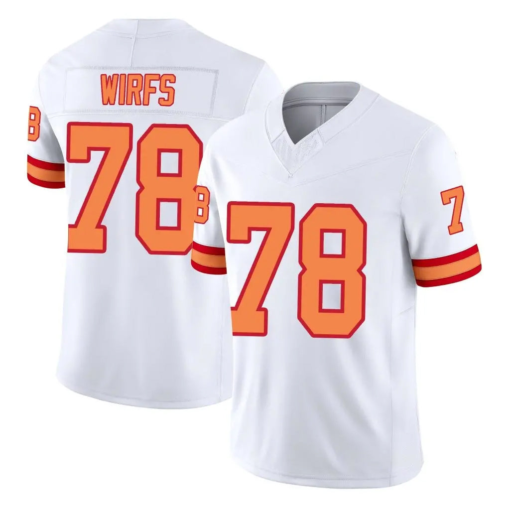 Johmsee TB.Buccaneers #78 Tristan Wirfs Player White Limited '76 Vapor F.U.S.E. Home Game Stitched Jerseys