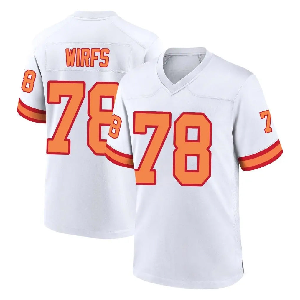 Johmsee TB.Buccaneers #78 Tristan Wirfs Player White '76 Home Game Stitched Jerseys