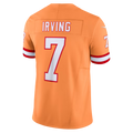 Johmsee TB.Buccaneers #7 Bucky Irving Orange Alternate 2 Throwback Vapor F.U.S.E. Limited Stitched Jerseys
