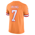 Johmsee TB.Buccaneers #7 Bucky Irving Orange Alternate 2 Throwback Vapor F.U.S.E. Limited Stitched Jerseys