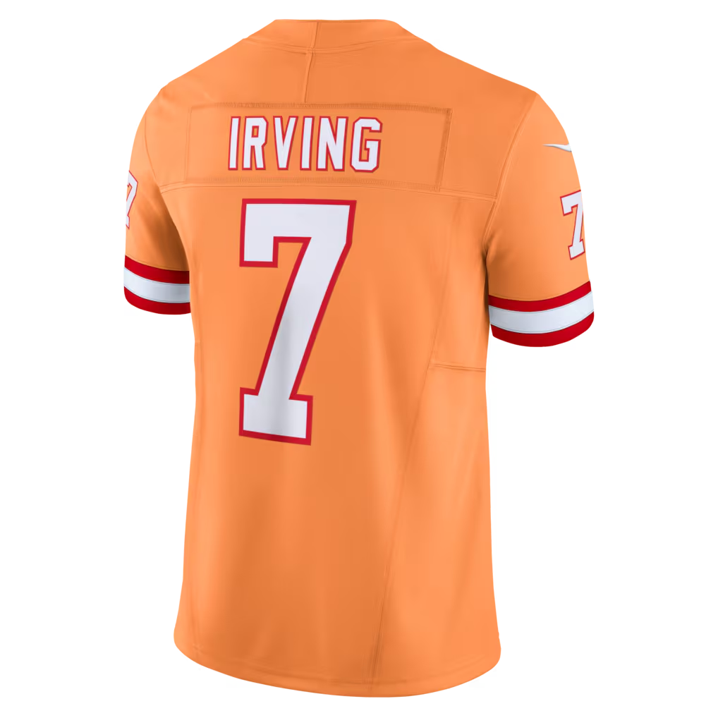 Johmsee TB.Buccaneers #7 Bucky Irving Orange Alternate 2 Throwback Vapor F.U.S.E. Limited Stitched Jerseys