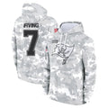 Johmsee TB.Buccaneers #7 Bucky Irving Player Arctic Camo Salute to Service Hoodies Stitched Jerseys