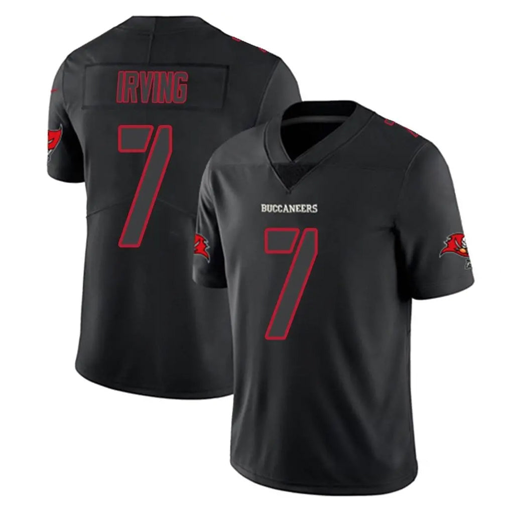 Johmsee TB.Buccaneers #7 Bucky Irving Player Black Impact Limited Home Game Stitched Jerseys