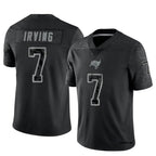 Johmsee TB.Buccaneers #7 Bucky Irving Player Limited Black Reflective Stitched Jerseys