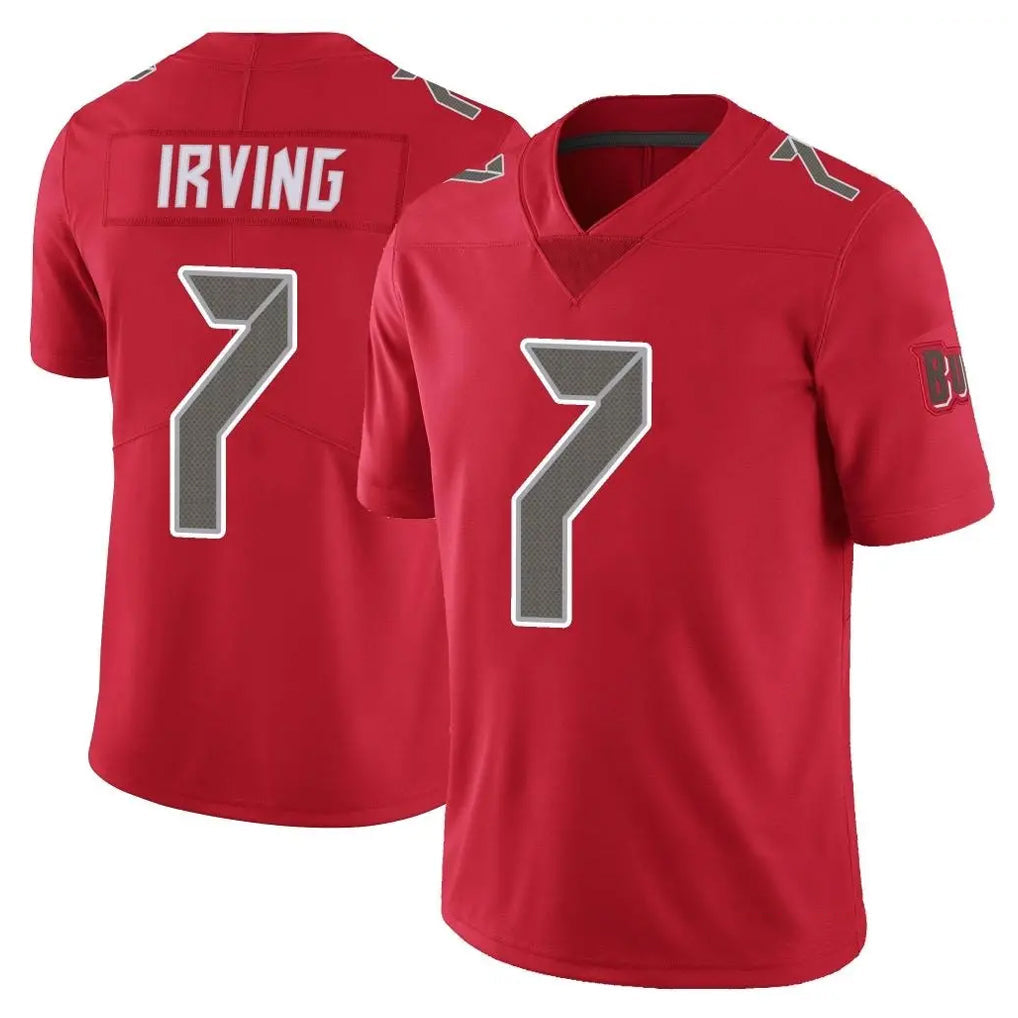 Johmsee TB.Buccaneers #7 Bucky Irving Player Red Limited Color Rush Home Game Stitched Jerseys