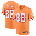 Johmsee TB.Buccaneers #88 Cade Otton Orange Throwback Game American Stitched Football Jerseys