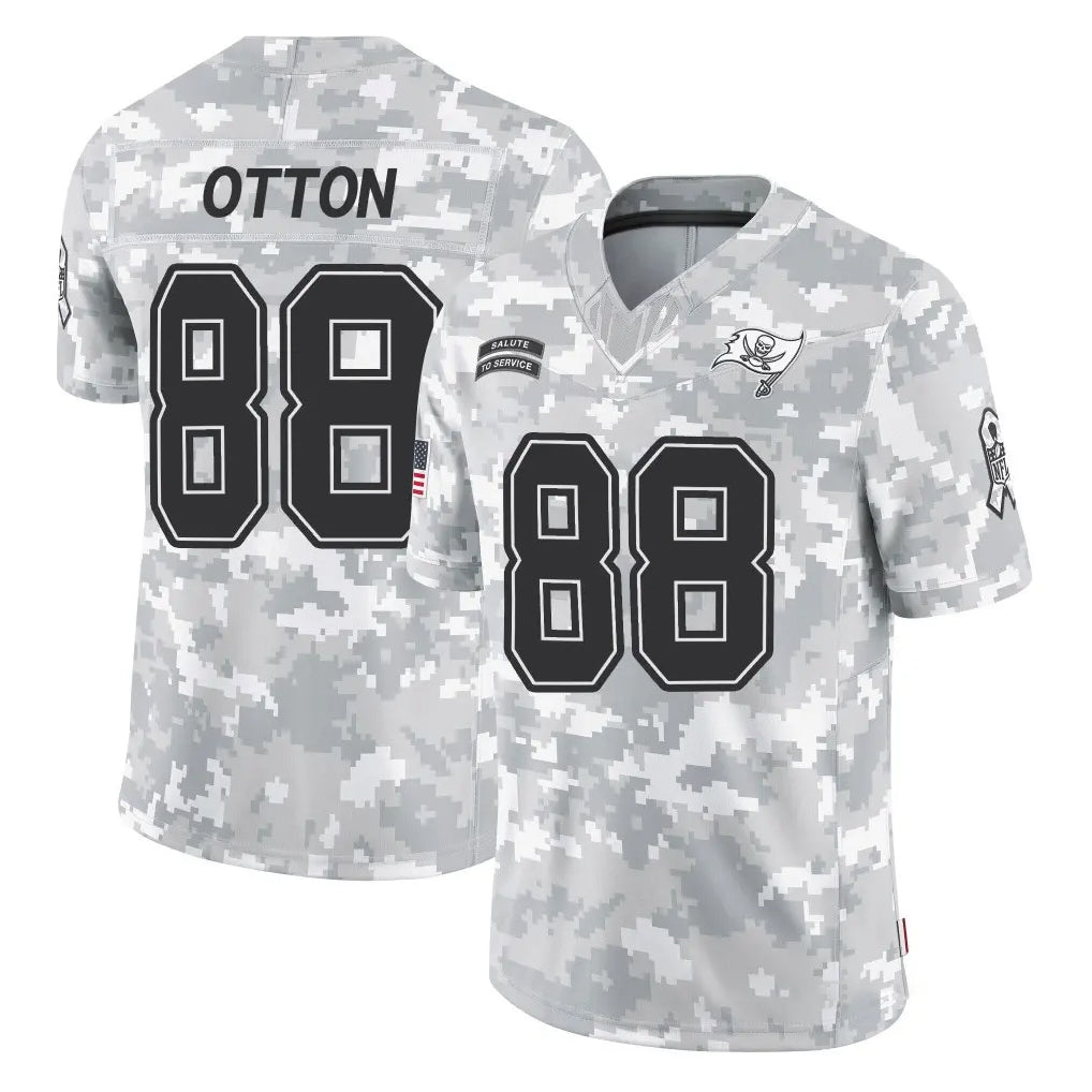 Johmsee TB.Buccaneers #88 Cade Otton Player Arctic Camo Limited Salute To Service Home Game Stitched Jerseys