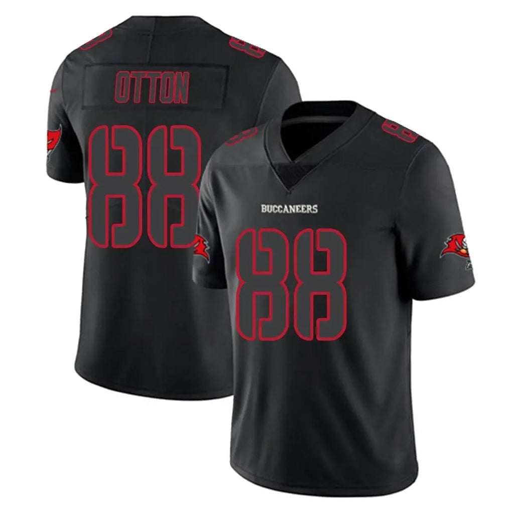 Johmsee TB.Buccaneers #88 Cade Otton Player Black Impact Limited Home Game Stitched Jerseys