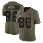 Johmsee TB.Buccaneers #88 Cade Otton Player Olive 2025 Salute To Service Limited Home Game Stitched Jerseys