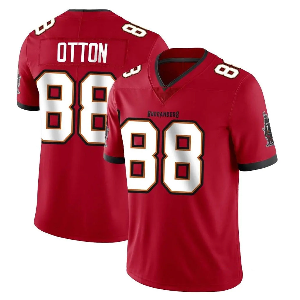 Johmsee TB.Buccaneers #88 Cade Otton Player Red Limited Vapor Home Game Stitched Jerseys