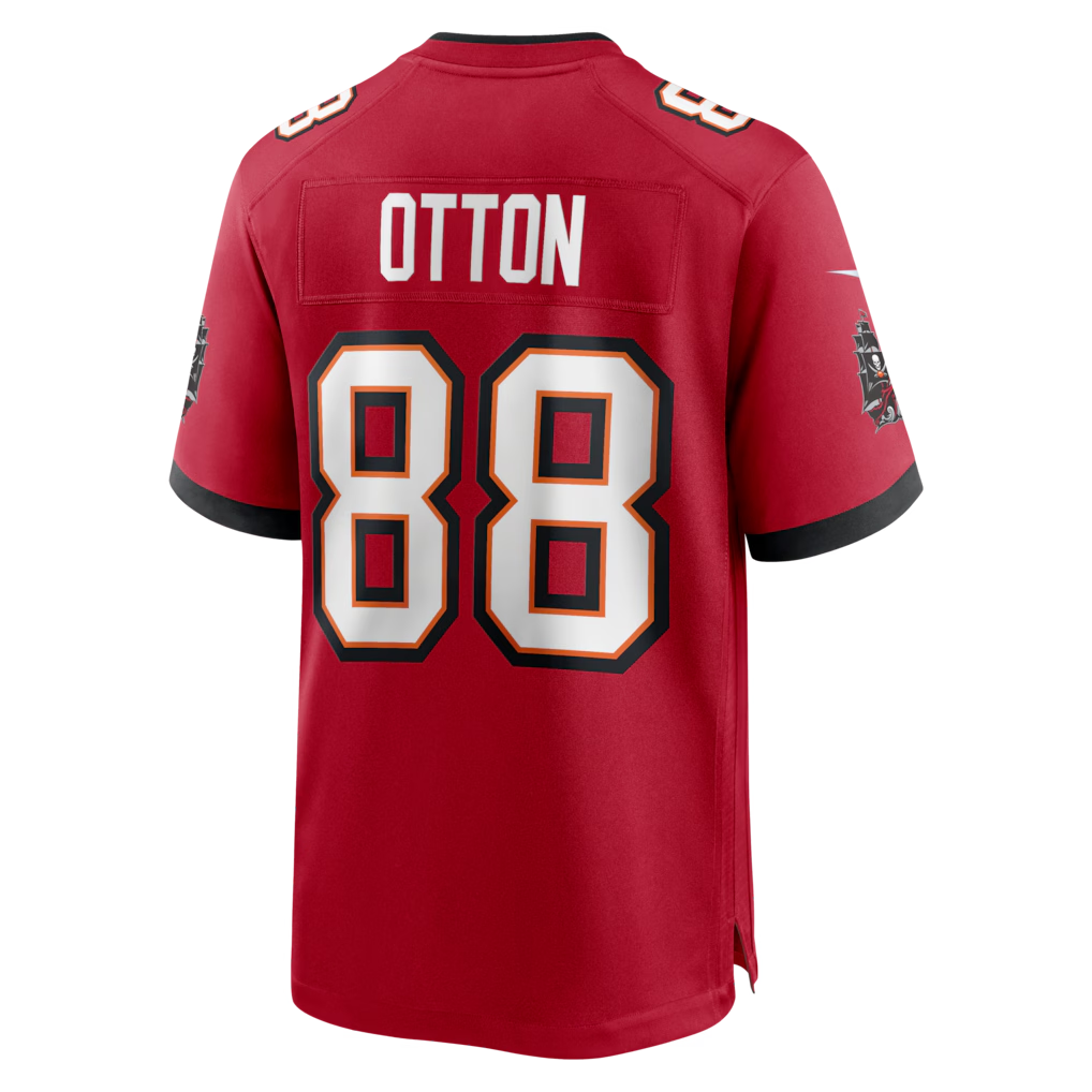 Johmsee TB.Buccaneers #88 Cade Otton Red Game Player Stitched Jerseys