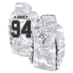 Johmsee TB.Buccaneers #94 Calijah Kancey Player Arctic Camo Limited Salute to Service Pullover Hoodies Game Stitched Jerseys