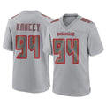 Johmsee TB.Buccaneers #94 Calijah Kancey Player Gray Atmosphere Fashion Home Game Stitched Jerseys