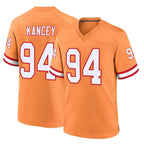 Johmsee TB.Buccaneers #94 Calijah Kancey Player Orange Throwback Home Game Stitched Jerseys