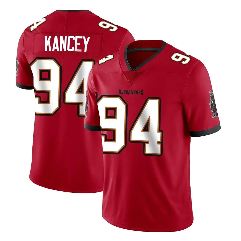 Johmsee TB.Buccaneers #94 Calijah Kancey Player Red Limited Vapor F.U.S.E. Home Game Stitched Jerseys