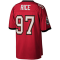 Johmsee TB.Buccaneers #97 Simeon Rice Mitchell & Ness Red Legacy Replica Stitched Puhic Jersey