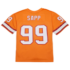 Johmsee TB.Buccaneers #99 Warren Sapp Mitchell & Ness Orange 1995 Legacy Replica Jersey Stitched Puhic