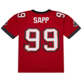 Johmsee TB.Buccaneers #99 Warren Sapp Mitchell & Ness Red 2002 Legacy Replica Jersey Stitched Puhic Game Jerseys