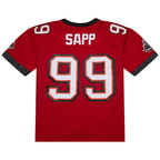 Johmsee TB.Buccaneers #99 Warren Sapp Mitchell & Ness Red 2002 Legacy Replica Jersey Stitched Puhic Game Jerseys